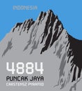 Puncak Jaya is the highest mountain in Indonesia