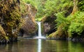 Punch Bowl Falls along the Eagle Creek Trail in Oregon, USA Royalty Free Stock Photo