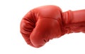 Punch by boxing glove Royalty Free Stock Photo