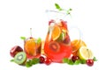 Punch with fruits