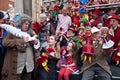 Punch and Judy professors celebrate in London Royalty Free Stock Photo