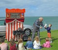 Punch and judy puppeteer