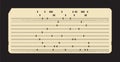 Punched card. Vintage computer data storage