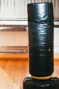 Punching bag for boxing at gym interior