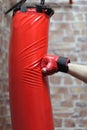 Punching Bag Exercises Royalty Free Stock Photo