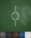 Punching bag icon. Hand drawn vector illustration Royalty Free Stock Photo