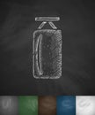 Punching bag icon. Hand drawn vector illustration Royalty Free Stock Photo