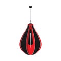 Punching bag sport boxing training vector icon. Gym fight equipment ring exercise. Club knockout effort sign