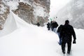 Punching through high snow loads, Restelica Kosovo