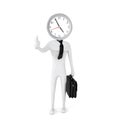 Punctual businessman