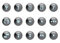 Punctuation marks, buttons. Royalty Free Stock Photo