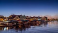 Punda Floating market at dusk