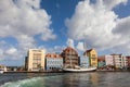 Punda waterfront and a sail boat