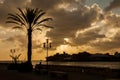 Punda waterfront at sunset Royalty Free Stock Photo