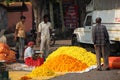 Pune, India - October 21, 2015: Festive Flower Shop