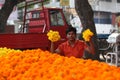 Pune, India - October 21, 2015: Flowers Display