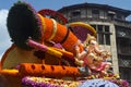 Pune, India - September 4, 2017: Guruji Talim Ganpati idol.