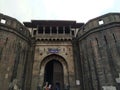 Entry gate of an haunted Indian fort- Shaniwar Wada. Lost empires of dark ages in the history. Royalty Free Stock Photo