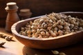Pungent Dry cardamom seeds. Generate Ai Royalty Free Stock Photo