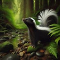 Pungent Prowler - Skunk in Nighttime Ambush