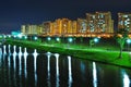 Punggol Waterway with parks and apartments Royalty Free Stock Photo