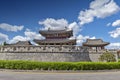 Pungnammun Gate, south gate of city wall of Jeonju remaining from Joseon Dynasty since 1768 in South Korea Royalty Free Stock Photo