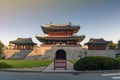 Pungnammun Gate, south gate of city wall of Jeonju remaining from Joseon Dynasty since 1768 in South Korea Royalty Free Stock Photo