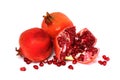 Punica granatum L. or pomegranate Royalty Free Stock Photo