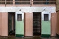 Punishment and maximum security cells of the Alcatraz federal prison located in the middle of the San Francisco bay. Royalty Free Stock Photo