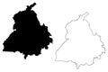 Punjab map vector