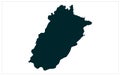Punjab Pakistan Province Map vector illustration Royalty Free Stock Photo