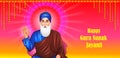 Punjabi festival Guru Nanak Jayanti celebrating birthday of tenth guru and founder of Sikhism, Baba Nanak