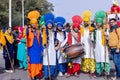 Punjabi male artist performing bhangra dance