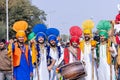 Punjabi male artist performing bhangra dance