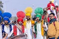 Punjabi male artist performing bhangra dance