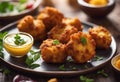 punjabi Paneer Pakoda or pakora or vada, made from gram flour and cottage cheese Royalty Free Stock Photo