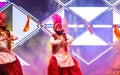 Punjabi sikh male performing bhangra dance at bikaner camel festival