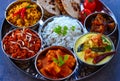 Punjabi vegetarian thaali meals Royalty Free Stock Photo