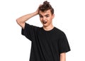 Punk goth teen boy Royalty Free Stock Photo