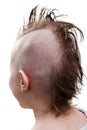 Punk hair child boy Royalty Free Stock Photo