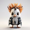 Punk-inspired 3d Animated Birds With Long Hair