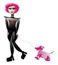 Punk and Pink Poodle