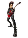 Punk rock musician isolated Royalty Free Stock Photo