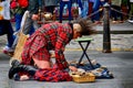 Punk Scottish woman, Edinburgh, Scotland