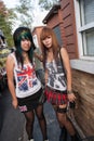 Punk and skinhead teens in Chatuchak Market