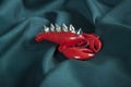 a punk style lobster and reveted spikes