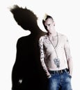 Punk with tattoos Royalty Free Stock Photo