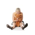 Punk teen girl with teddy Royalty Free Stock Photo