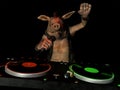 Punky Hog DJ Royalty Free Stock Photo