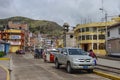 Puno, Peru -January 4,2014: Streets of Puno town, near Titicaca